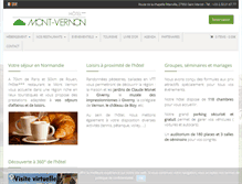 Tablet Screenshot of hotelmont-vernon.com